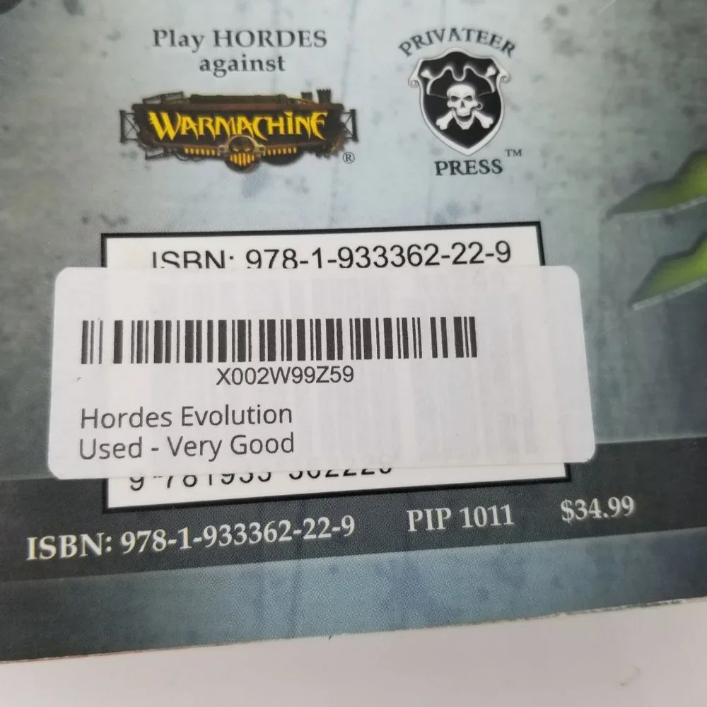 WarMachine Hordes Evolution Monster Miniature Combat Video Game Strategy Guide